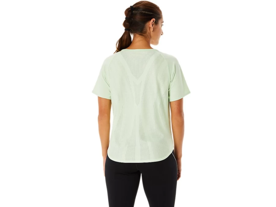 ASICS Women's Whisper Green Actibreeze Short Sleeve Top – Lightweight & Breathable Activewear
