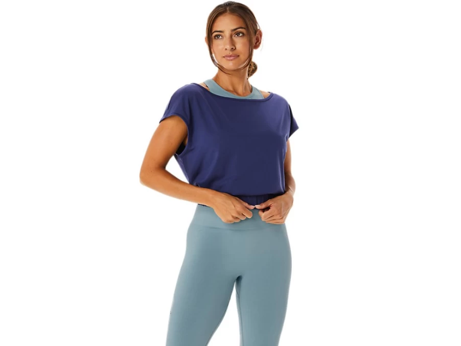 ASICS Women's Indigo Blue Nagino Flex Short Sleeve Top
