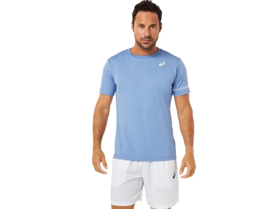 ASICS Men's Blue Harmony Short Sleeve T-Shirt - Athletic Performance Tee