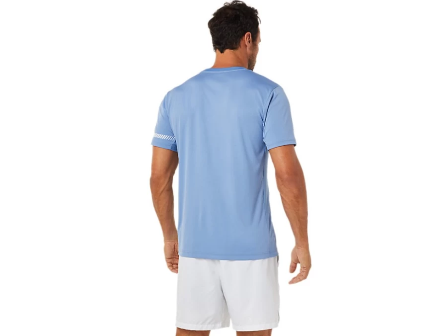 ASICS Men's Blue Harmony Short Sleeve T-Shirt - Athletic Performance Tee