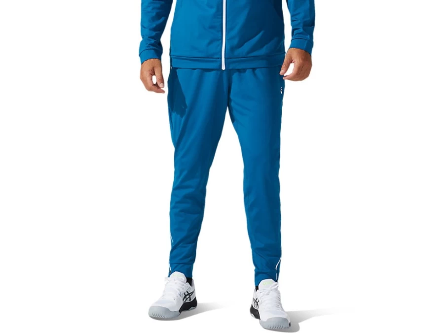 ASICS Men's Deep Sea Teal/Brilliant White Track Pants - Lightweight Running Joggers
