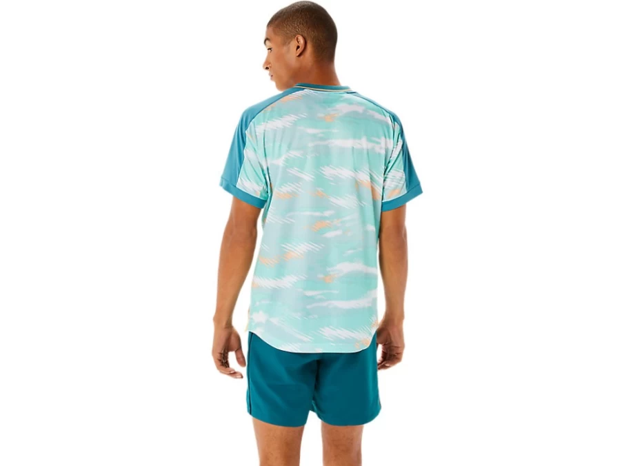 ASICS Men's Misty Pine Graphic Short Sleeve T-Shirt - Match Collection