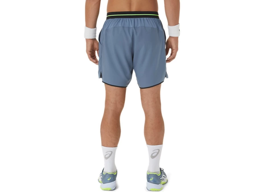 ASICS Men's Steel Blue Match 7-Inch Shorts - Running & Training Shorts