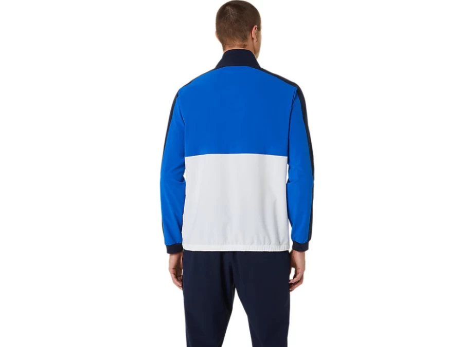 ASICS Men's Tuna Blue/Midnight Match Jacket - Lightweight Performance Sportswear
