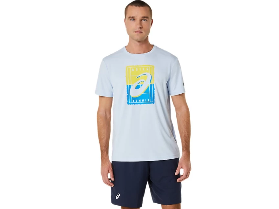 ASICS Men's Soft Sky Court GS Graphic Tee - Athletic Casual T-Shirt