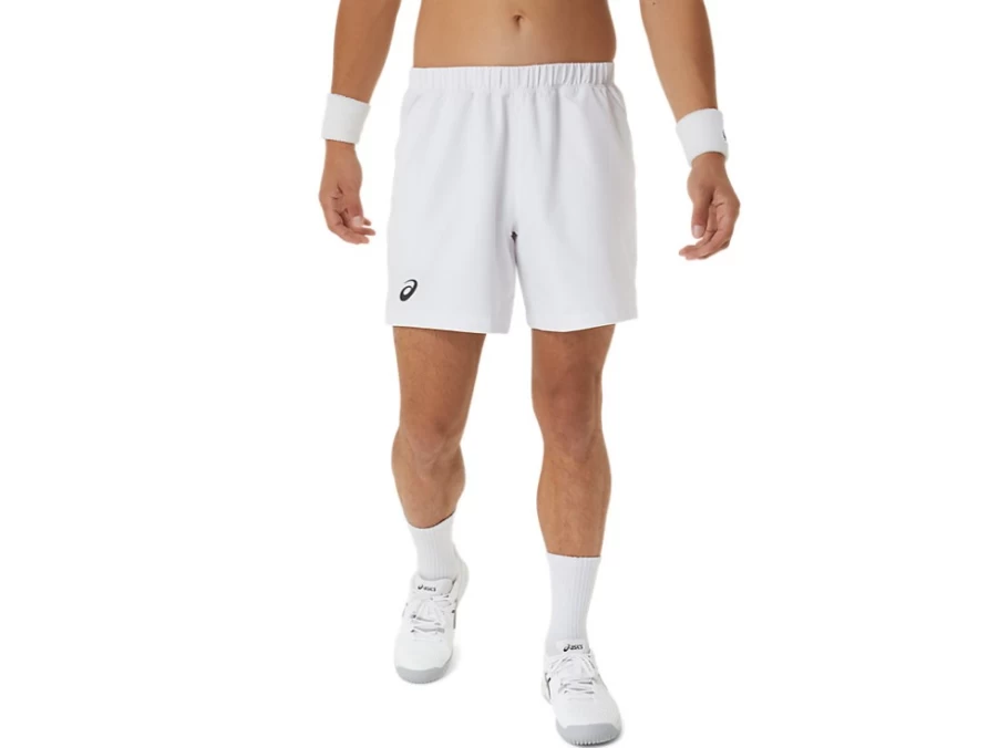 ASICS Men's Court 7-Inch Shorts - Brilliant White Tennis & Training Shorts