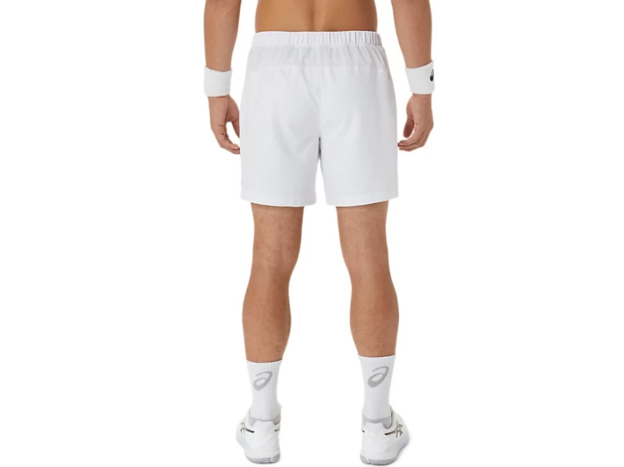 ASICS Men's Court 7-Inch Shorts - Brilliant White Tennis & Training Shorts