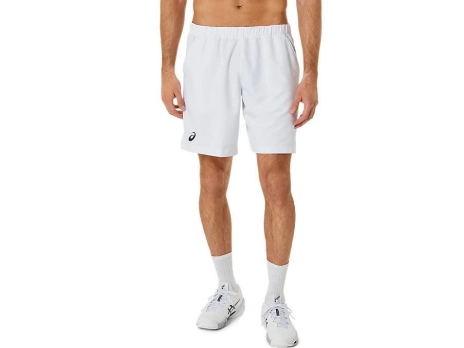 ASICS Men's Court 9-Inch Shorts in Brilliant White - Tennis & Casual Athletic Wear