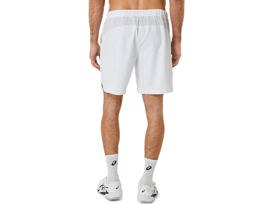 ASICS Men's Court 9-Inch Shorts in Brilliant White - Tennis & Casual Athletic Wear
