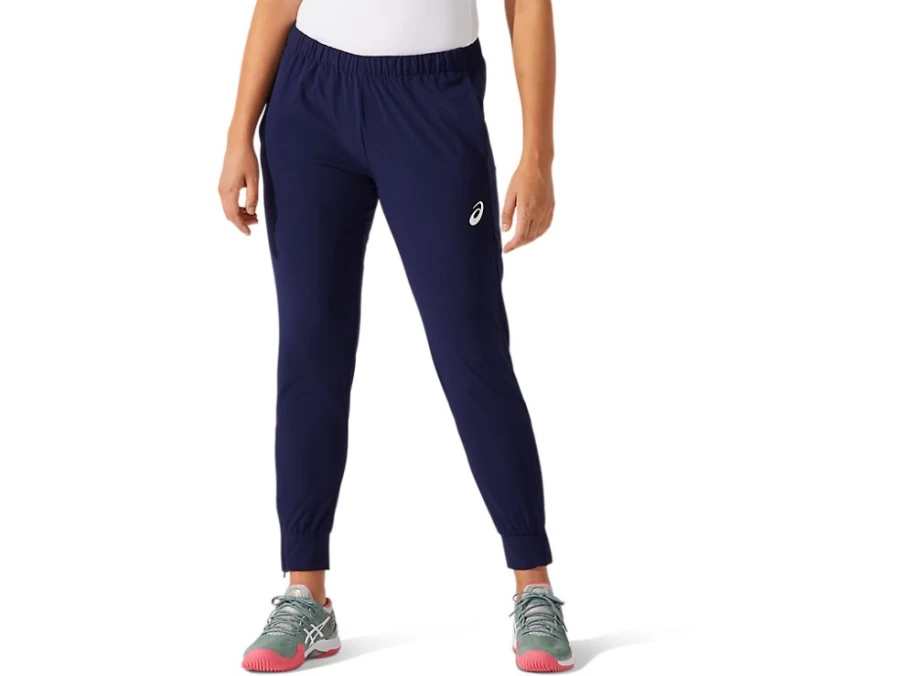 ASICS Women's Peacoat Match Woven Pant - Comfortable Athletic Trousers for Training & Running