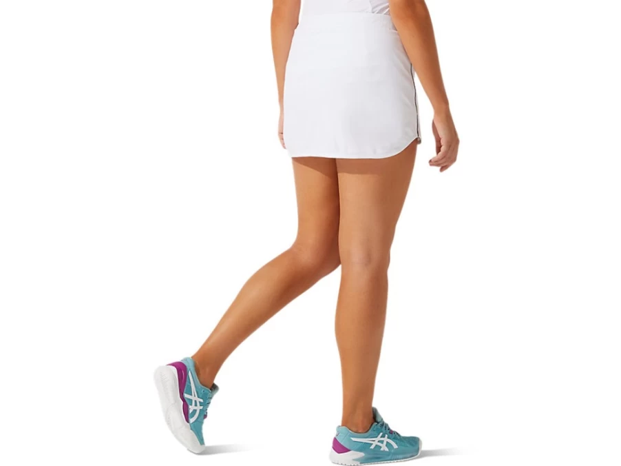 ASICS Women's Brilliant White Skort - Athletic Tennis Skirt with Shorts for Women