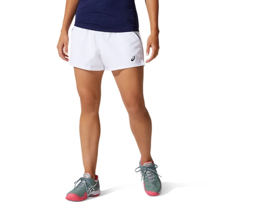 ASICS Women's Court Short - Brilliant White Tennis Skort for Active Wear