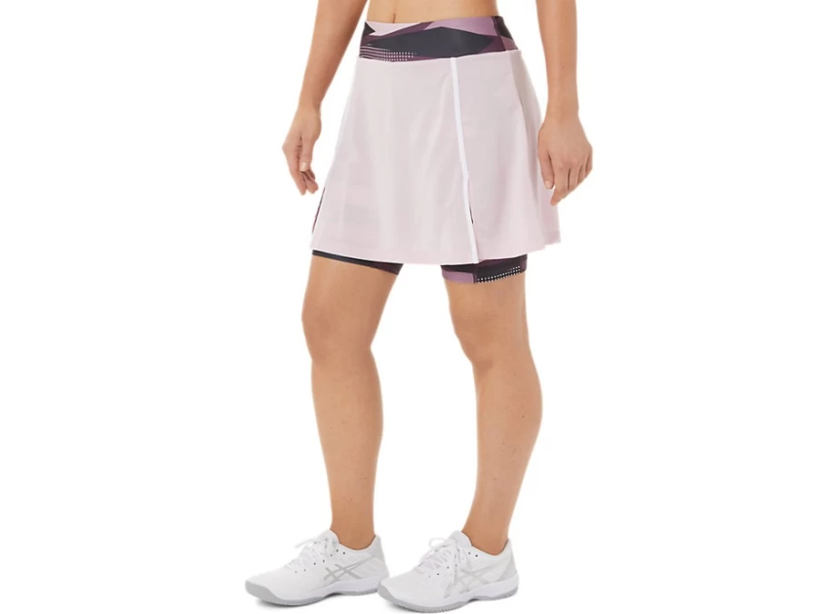 ASICS Women's STRONG 92 Skort Tennis Shorts - Barely Rose Color, High-Performance Athletic Skirt for Women