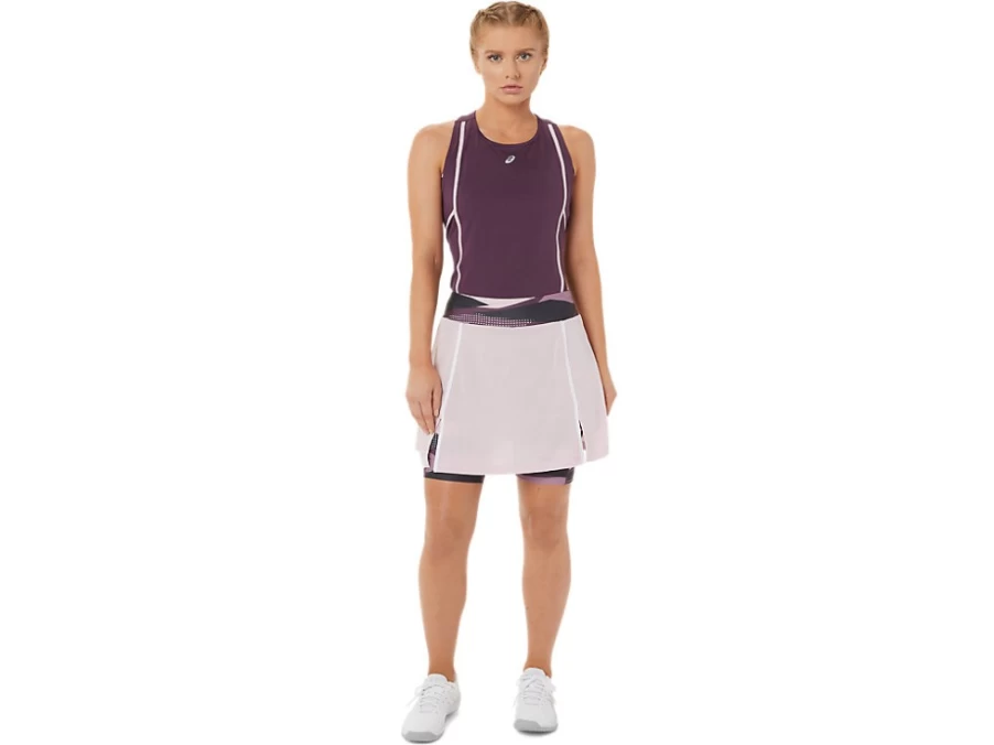 ASICS Women's STRONG 92 Skort Tennis Shorts - Barely Rose Color, High-Performance Athletic Skirt for Women