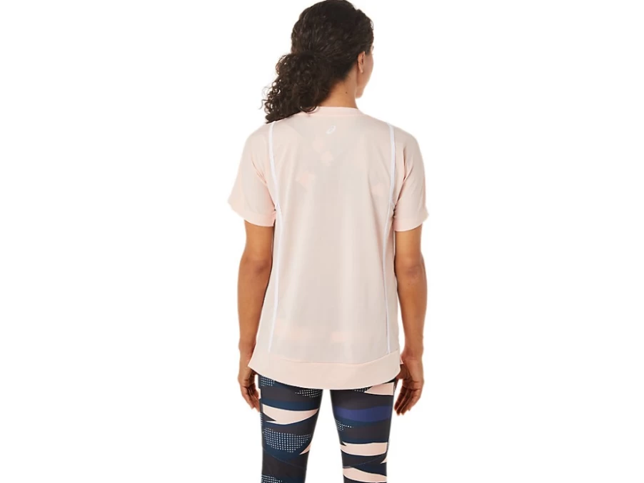 ASICS Women's Breeze/Brilliant White STRONG 92 Short Sleeve Top - Lightweight Athletic Tee