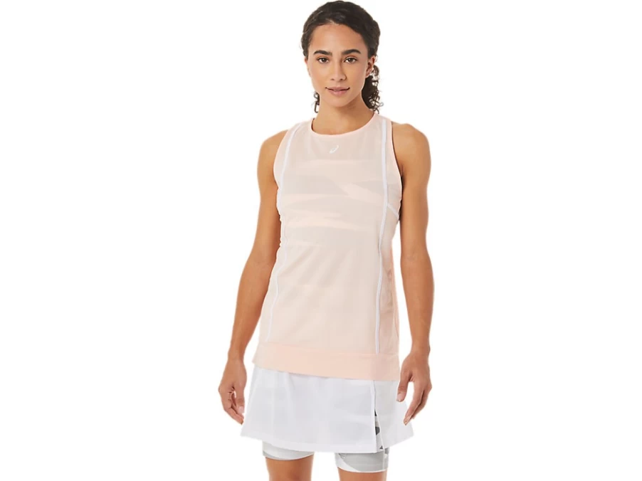 ASICS Women's Breeze/Brilliant White STRONG 92 Tank Top - Lightweight Workout Shirt