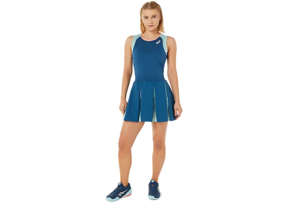 ASICS Women's Light Indigo Match Dress – Athletic Tennis Dress for Women