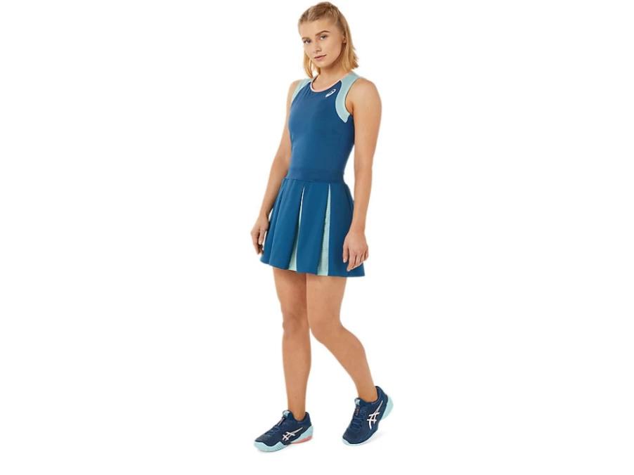 ASICS Women's Light Indigo Match Dress – Athletic Tennis Dress for Women