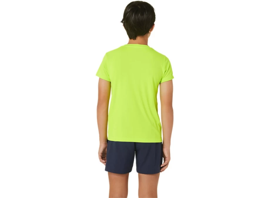 ASICS Kids' Hazard Green Tennis Graphic Short Sleeve Top