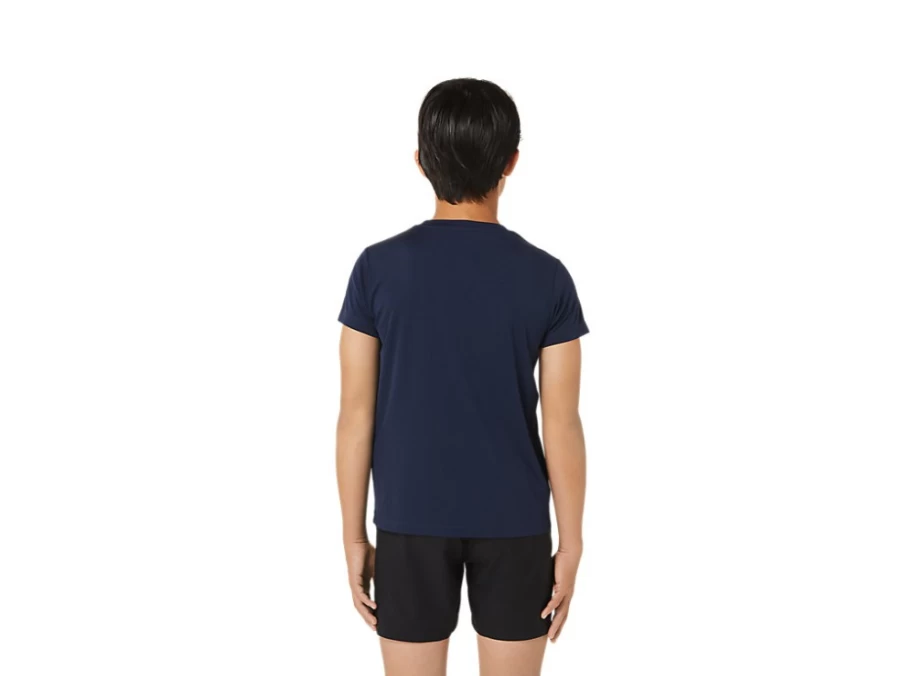 ASICS Kids' Midnight Graphic Tennis Short Sleeve Top