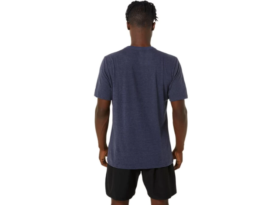 ASICS Unisex Peacoat Heather Wrestling Graphic T-Shirt