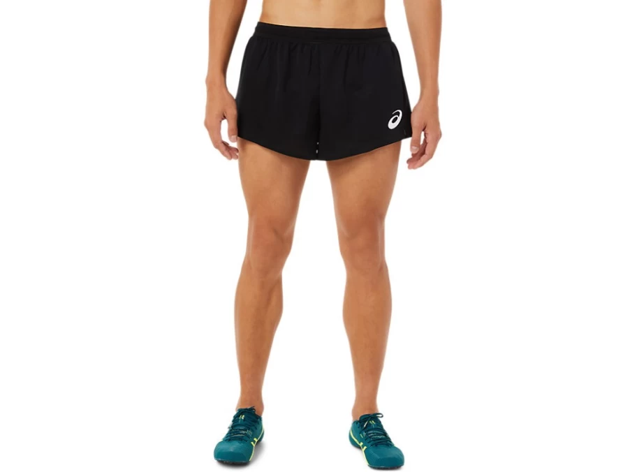 ASICS Men's Performance Black Light Knit Shorts – Breathable Running Shorts