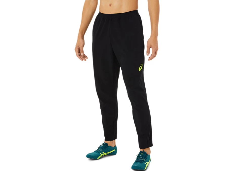 ASICS Men's Performance Black Stretch Woven Pants for Comfort & Mobility