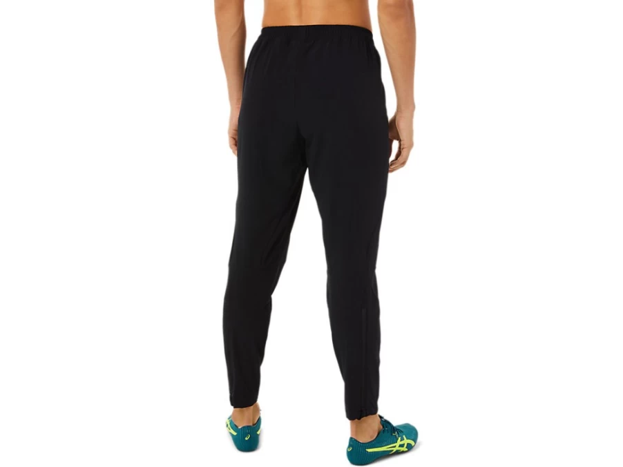 ASICS Men's Performance Black Stretch Woven Pants for Comfort & Mobility