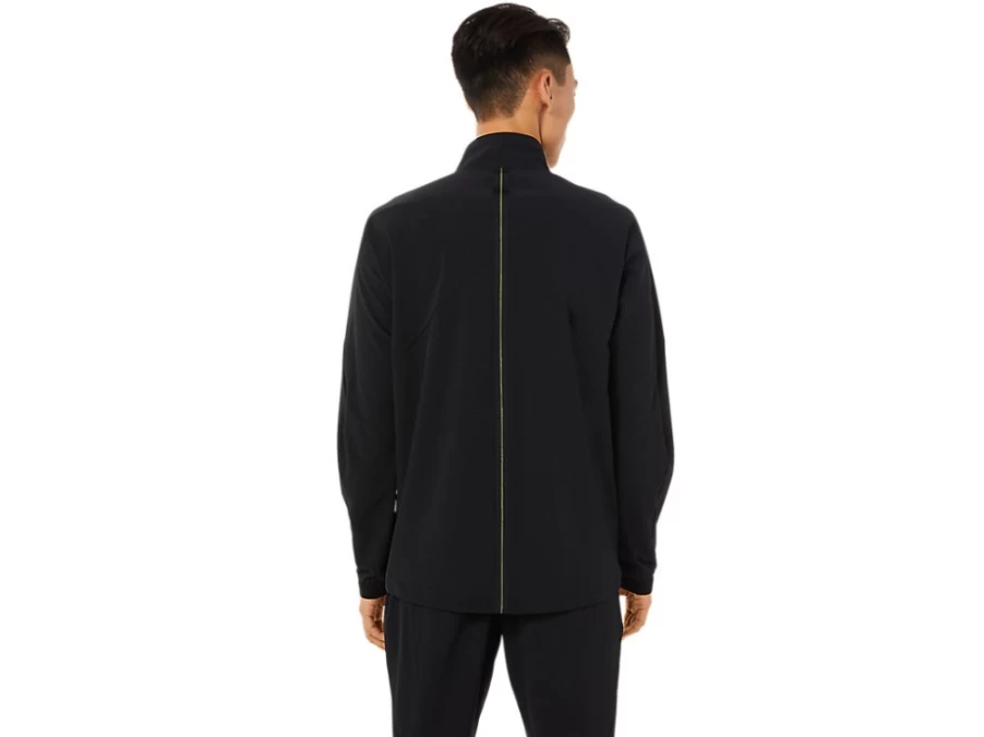 ASICS Men's Performance Black Stretch Woven Jacket