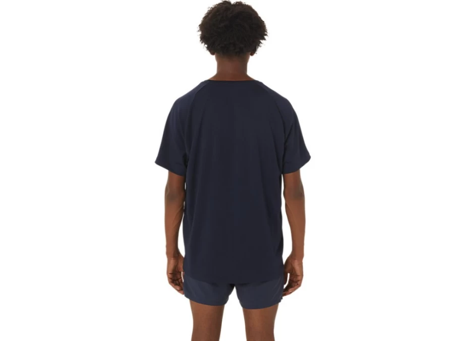 ASICS Men's Midnight Graphic Short Sleeve Top - Lightweight Performance Shirt