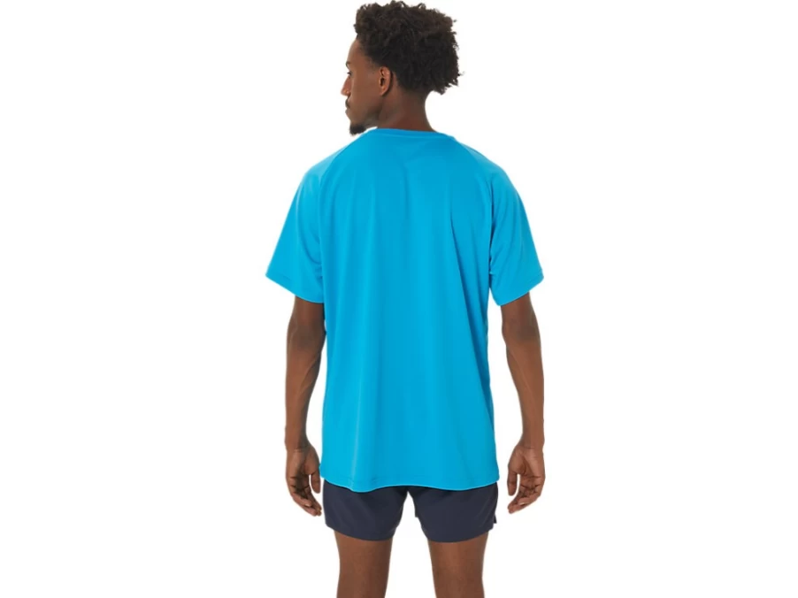 ASICS Men's Island Blue Finish Line Graphic Short Sleeve T-Shirt