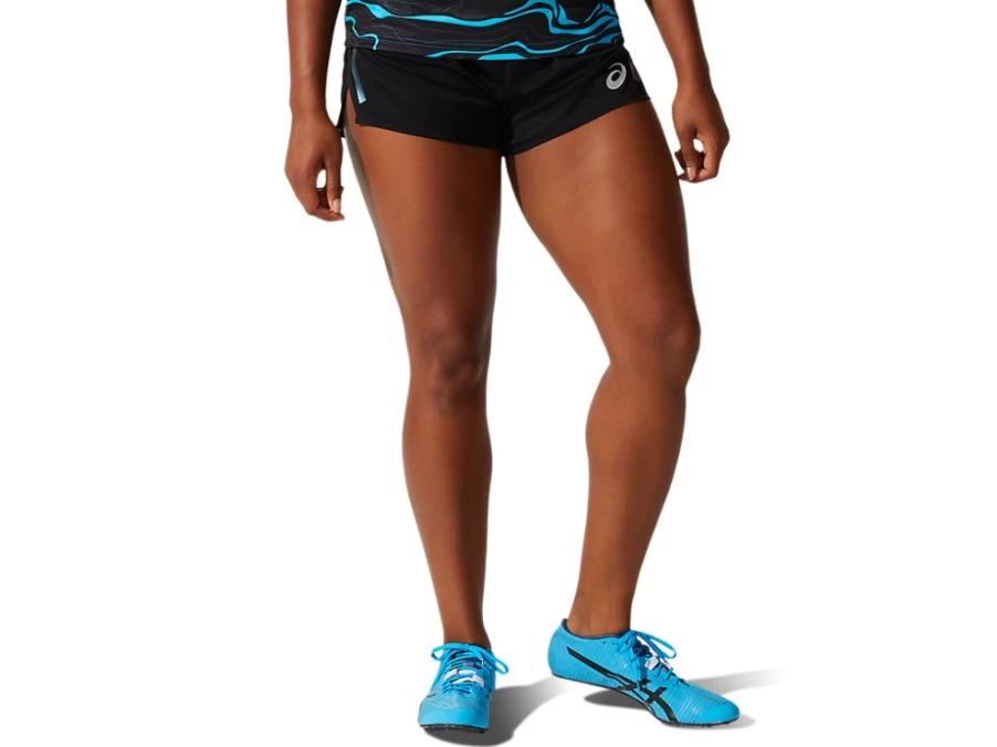 ASICS Women's Performance Black Lightweight Knit Shorts for Running & Training