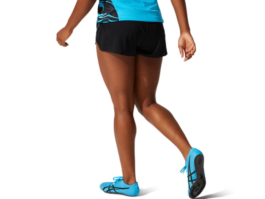 ASICS Women's Performance Black Lightweight Knit Shorts for Running & Training