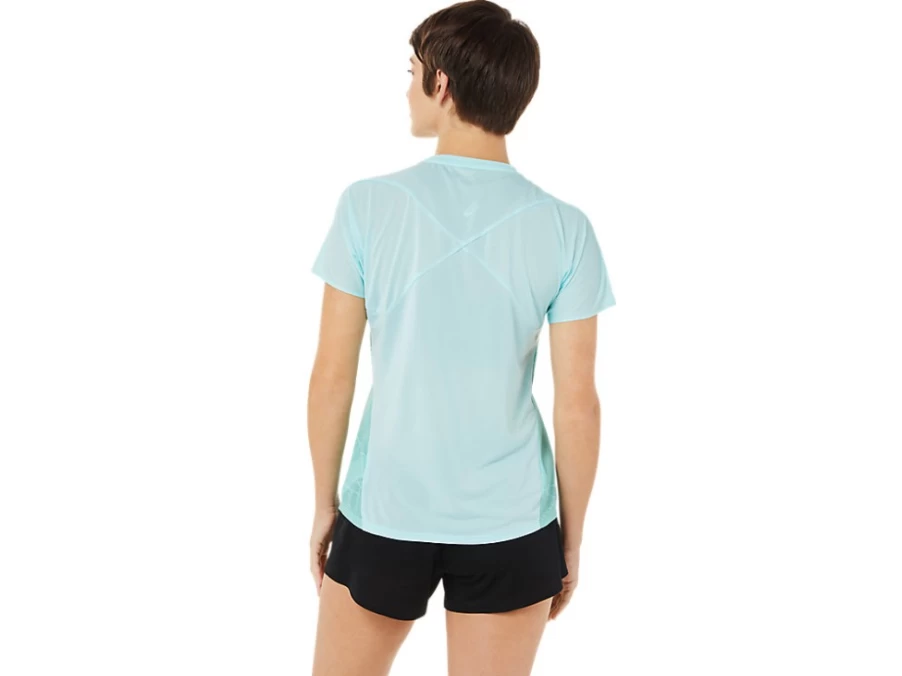 ASICS Women's Clear Blue Lightweight Short Sleeve Top