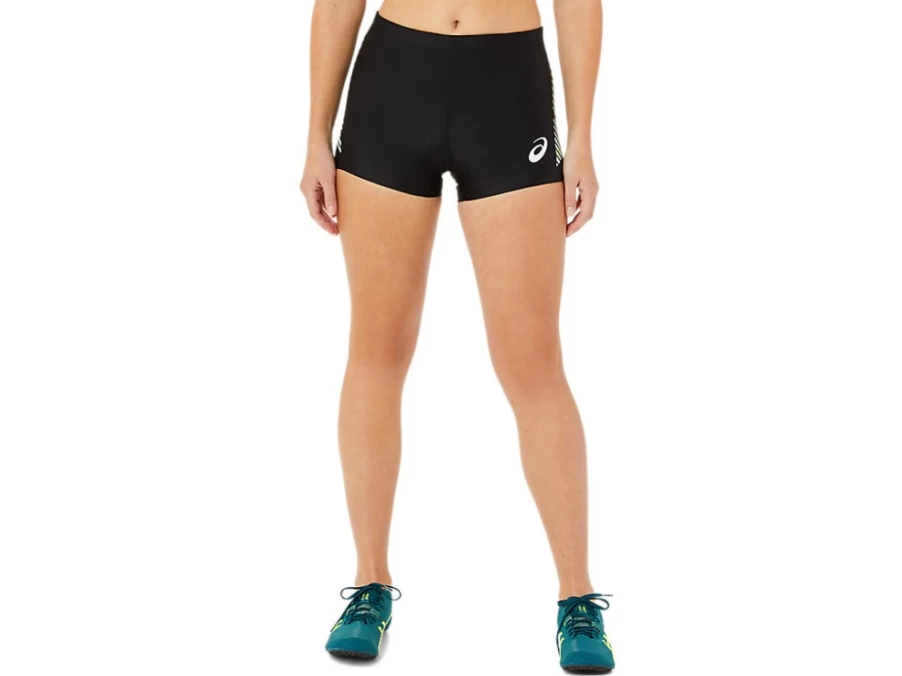 ASICS Women's Performance Black Track Hot Pant Running Shorts
