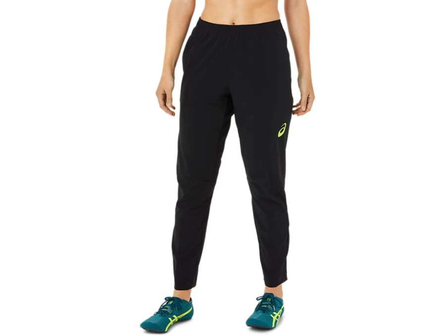 ASICS Women's Performance Black Stretch Woven Pants - Comfortable Athletic Trousers