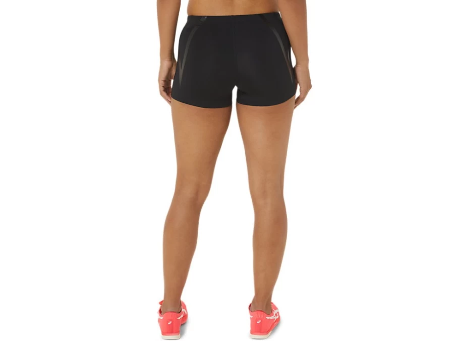 ASICS Women's Performance Black Track Hot Pants - Running Shorts for Women