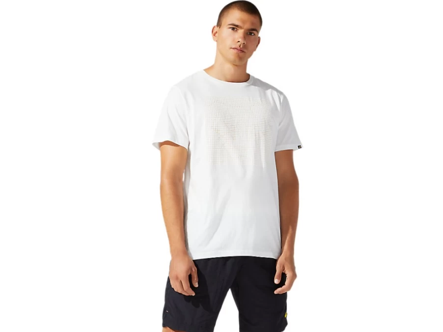 ASICS Men's Cream DT GPX SS TEE Casual Short Sleeve Shirt