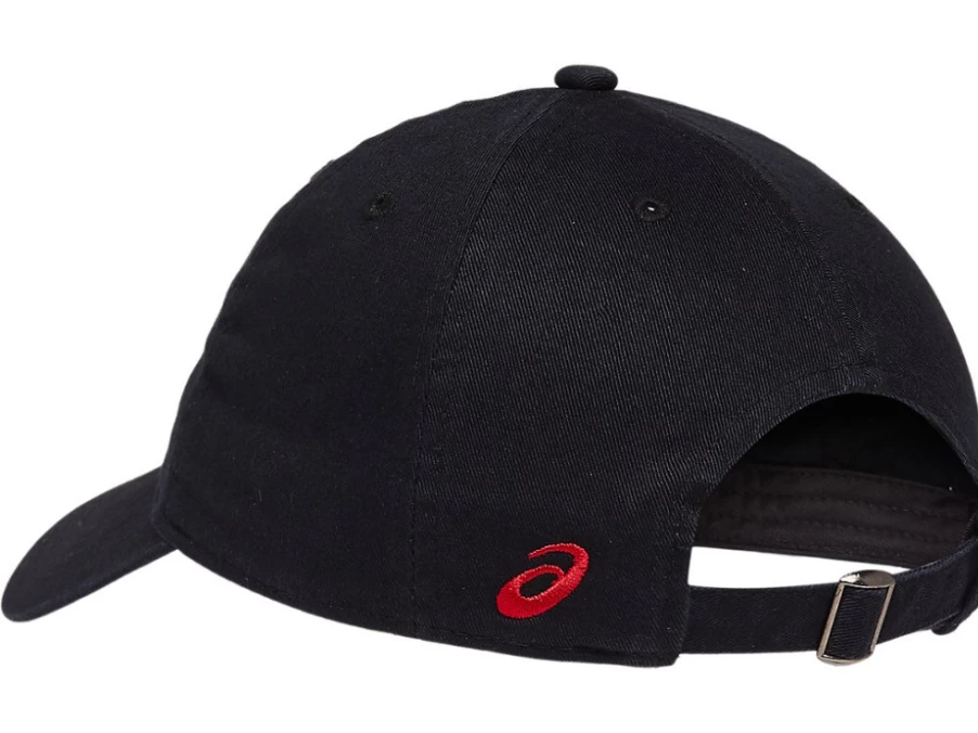ASICS Unisex Performance Black Dad Cap | BOS Classic Adjustable Baseball Hat