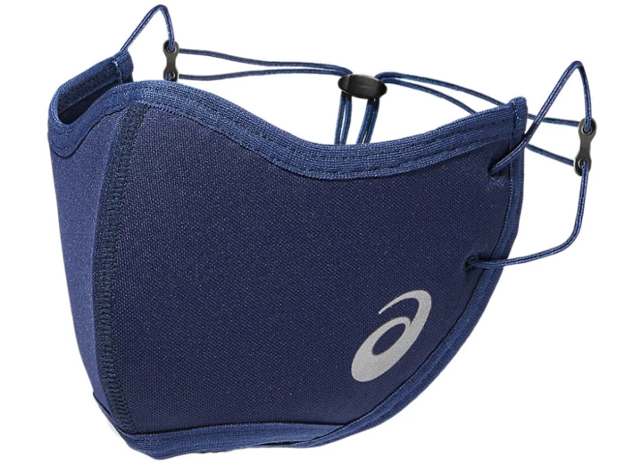 ASICS Unisex Peacoat Running Face Mask - Breathable Sports Face Cover