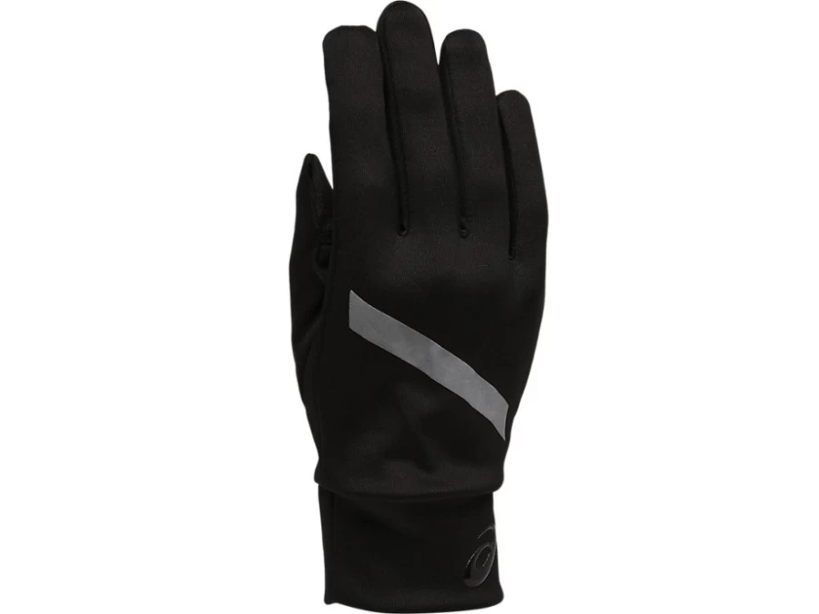 ASICS Unisex Performance Black Lite Show Gloves - Reflective Running Gloves for Visibility