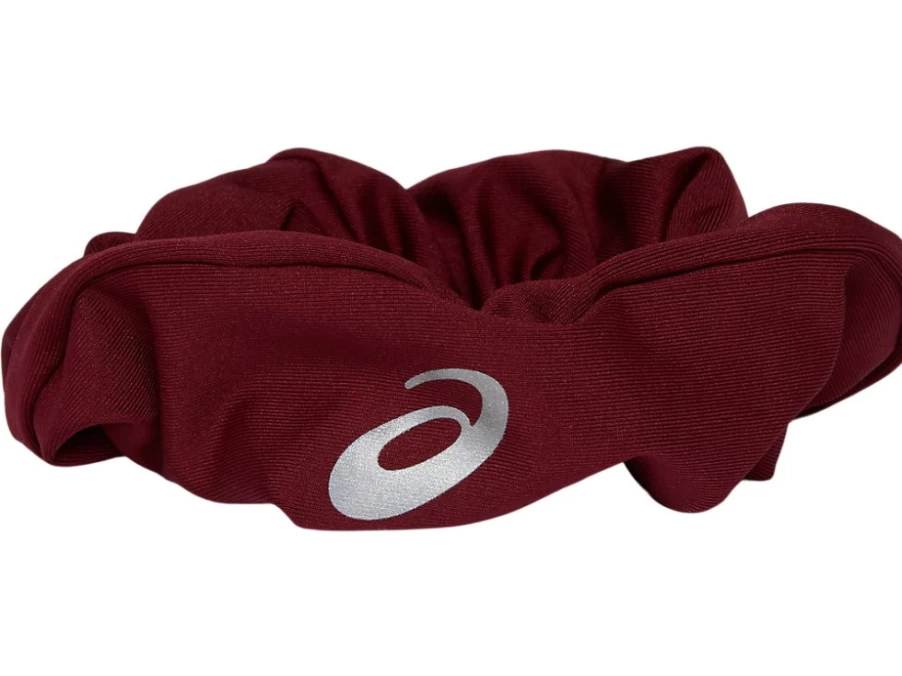 ASICS Women's Cardinal/Forest Green RePurposed Scrunchies - Strong & Stylish Hair Accessories