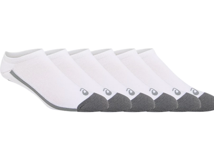 ASICS PERFORMANCE 2 NO SHOW Socks Unisex Brilliant White Athletic Low-Cut Sneaker Socks