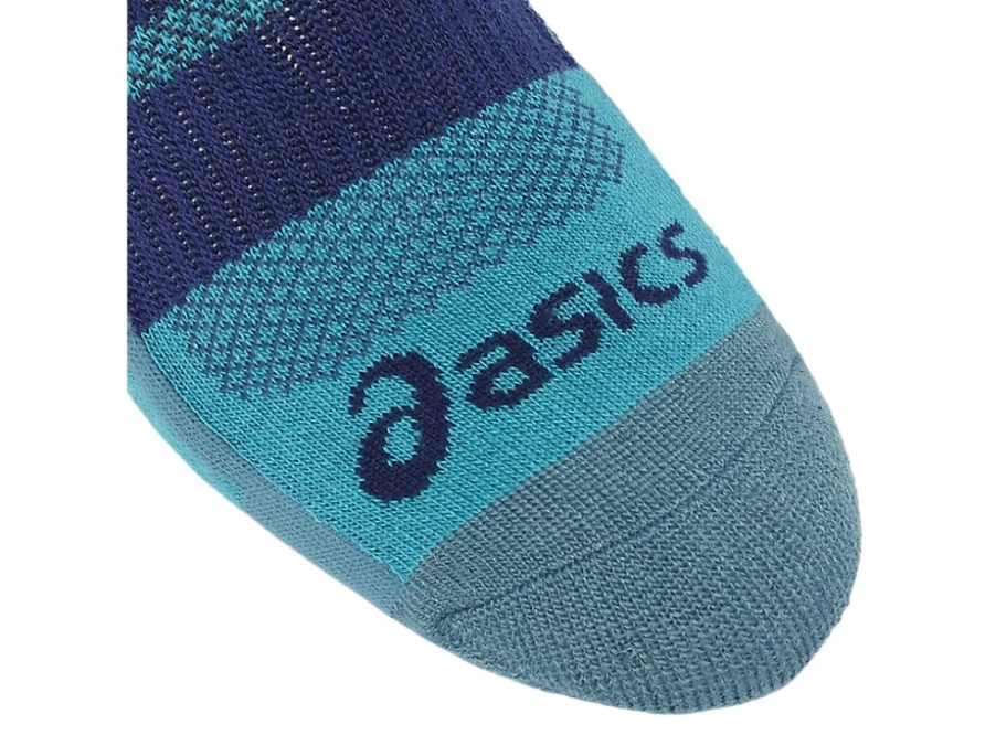 ASICS Unisex Speed No-Show Socks 2-Pack - Lagoon Color Lightweight Athletic Socks