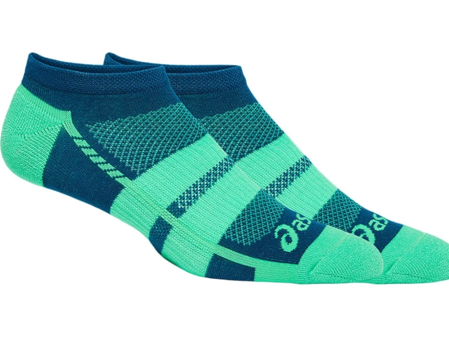 ASICS Unisex Speed No-Show Socks 2-Pack - Deep Sea Teal