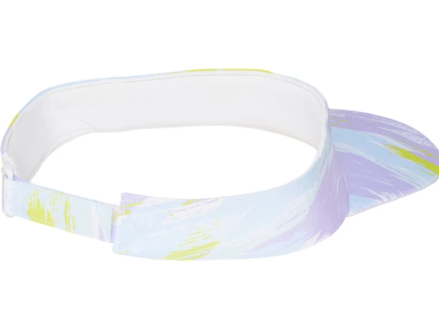 ASICS Unisex Brilliant White Graphic PF Visor Cap for Sun Protection