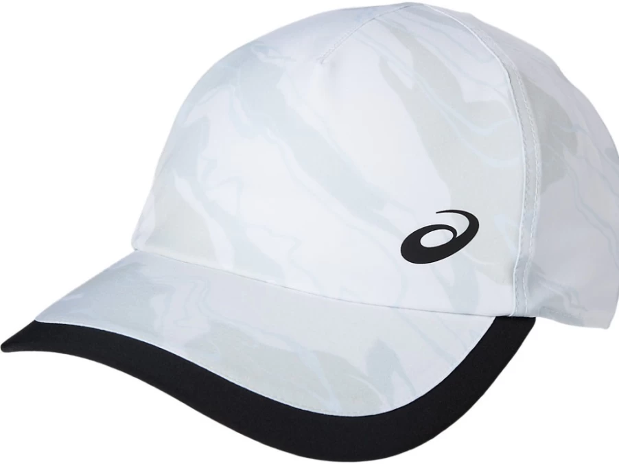 ASICS Unisex Brilliant White Graphic Cap - Stylish & Comfortable Design