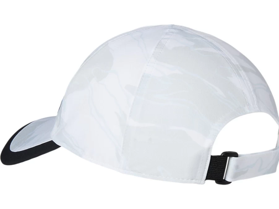 ASICS Unisex Brilliant White Graphic Cap - Stylish & Comfortable Design