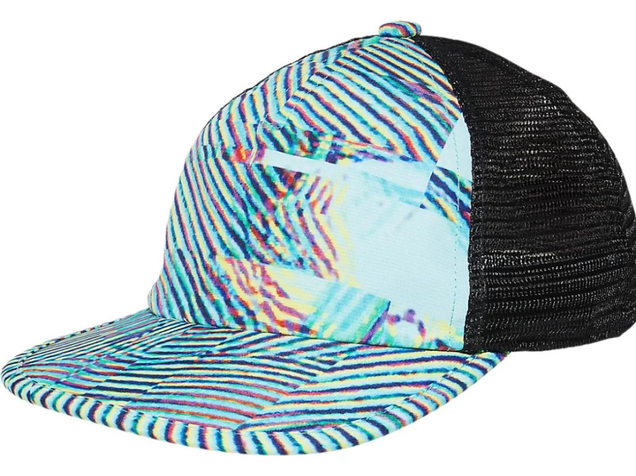 ASICS Unisex Oasis Green Graphic Print Cap - Stylish Casual Baseball Hat for Men & Women