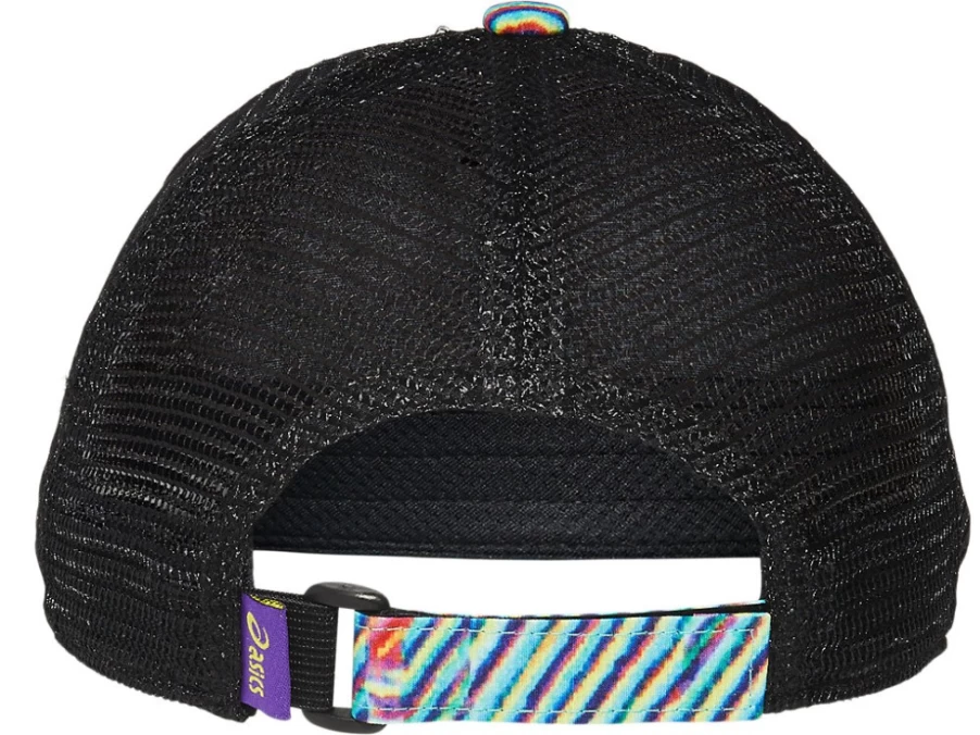 ASICS Unisex Oasis Green Graphic Print Cap - Stylish Casual Baseball Hat for Men & Women